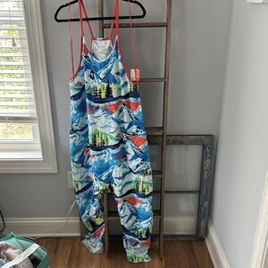 Free people Colorful Mountain Print hot shot onesie